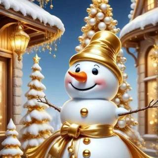 Preppy snowman wallpaper