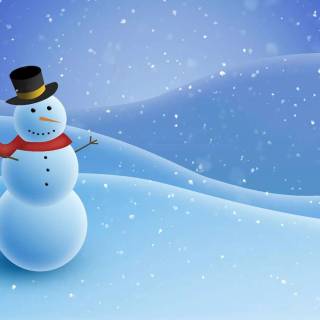 Preppy snowman wallpaper