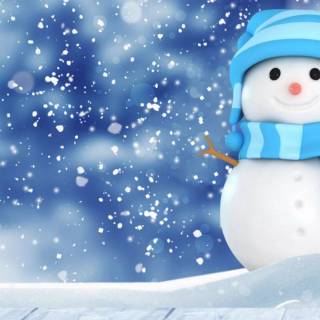 Preppy snowman wallpaper