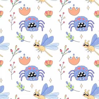 Cute bugs wallpaper