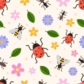 Cute bugs wallpaper