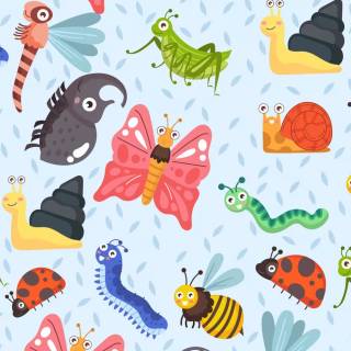 Cute bugs wallpaper