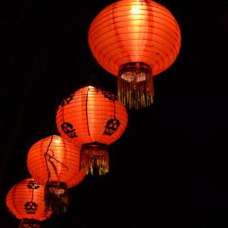 Paper lantern wallpaper