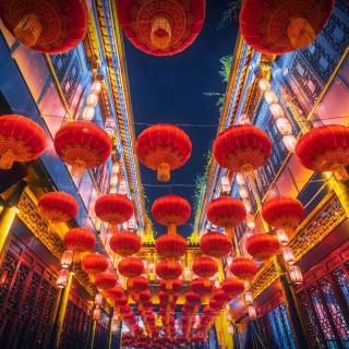 Paper lantern wallpaper