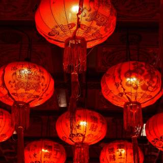Paper lantern wallpaper