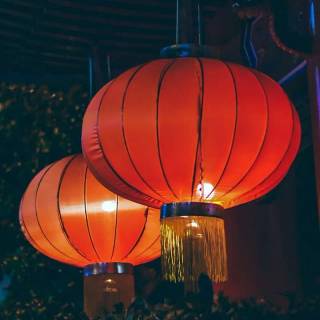 Paper lantern wallpaper