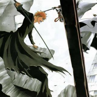 Ichigo vs Aizen wallpaper