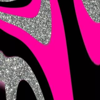 Hot pink glitter wallpaper