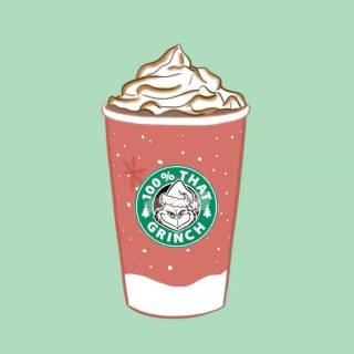 Preppy Starbucks Christmas wallpaper