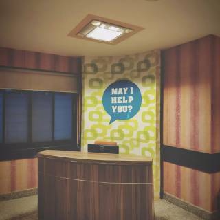 Hotel reception wallpaper