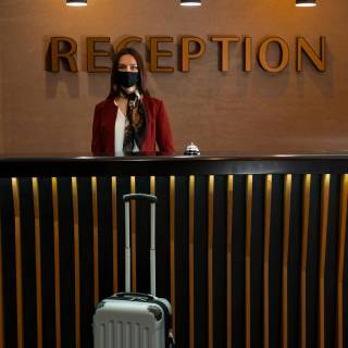 Hotel reception wallpaper