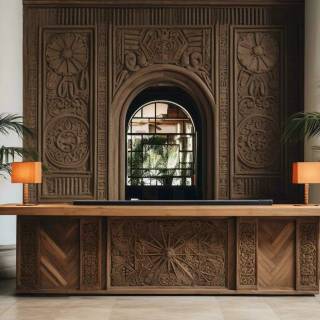 Hotel reception wallpaper