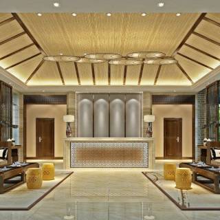 Hotel reception wallpaper