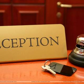 Hotel reception wallpaper