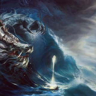 Angry dragon wallpaper