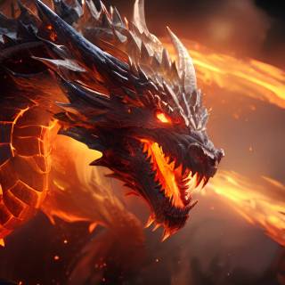 Angry dragon wallpaper