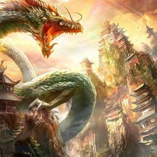 Angry dragon wallpaper