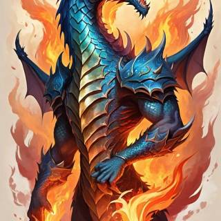 Angry dragon wallpaper