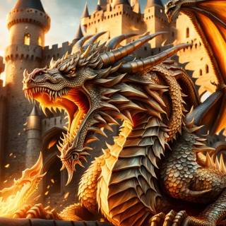 Angry dragon wallpaper