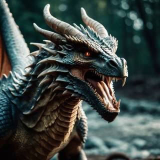 Angry dragon wallpaper