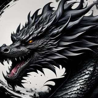 Angry dragon wallpaper