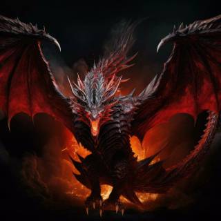 Angry dragon wallpaper