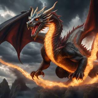 Angry dragon wallpaper