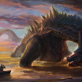 Angry dragon wallpaper