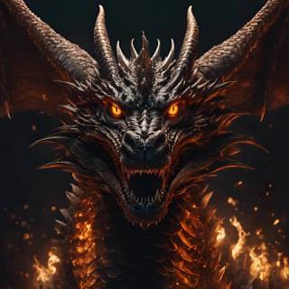 Angry dragon wallpaper