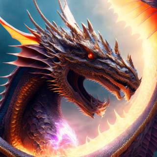 Angry dragon wallpaper