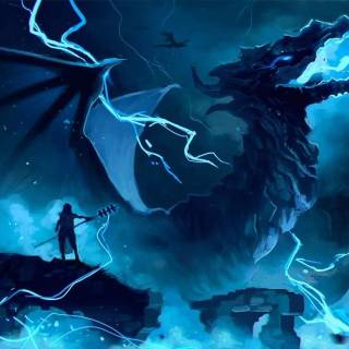 Angry dragon wallpaper