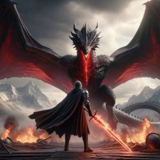 Angry dragon wallpaper