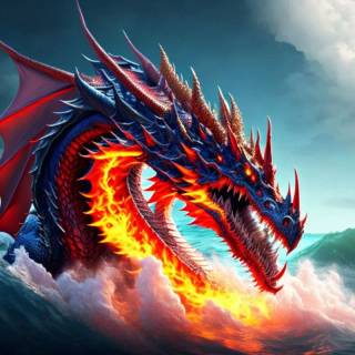 Angry dragon wallpaper