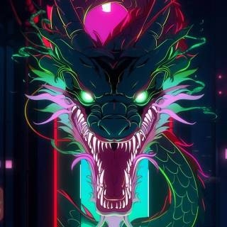 Angry dragon wallpaper