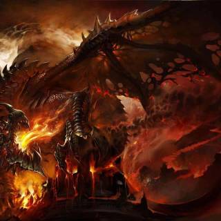 Angry dragon wallpaper