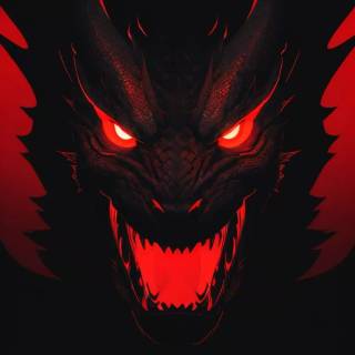 Angry dragon wallpaper