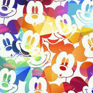 Mickey Mouse face wallpaper