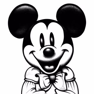 Mickey Mouse face wallpaper