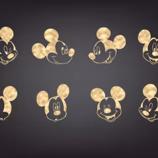 Mickey Mouse face wallpaper