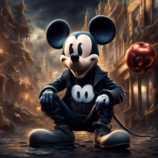 Mickey Mouse face wallpaper