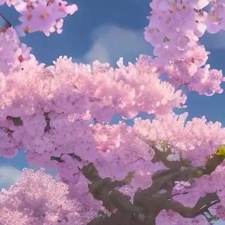 Pink blossom tree wallpaper