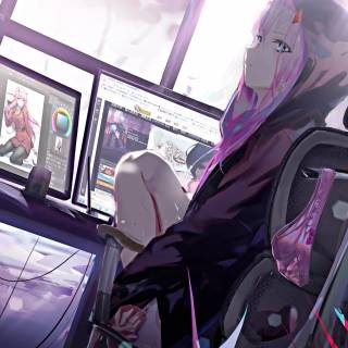 Programmer anime wallpaper