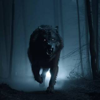 Fierce wolf wallpaper