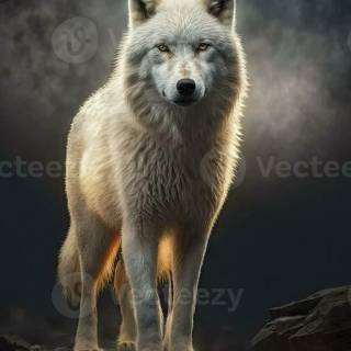 Fierce wolf wallpaper