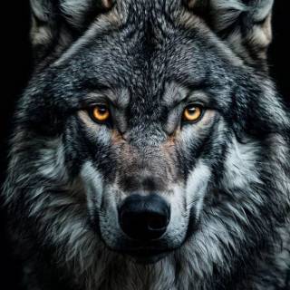 Fierce wolf wallpaper