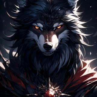 Fierce wolf wallpaper
