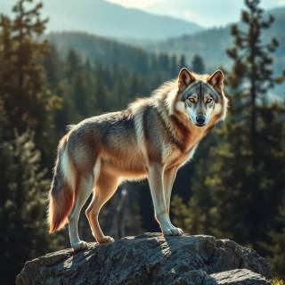 Fierce wolf wallpaper