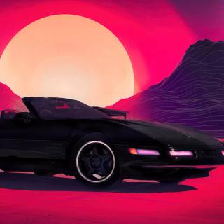 Black car PC wallpaper