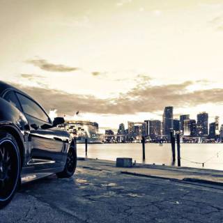 Black car PC wallpaper