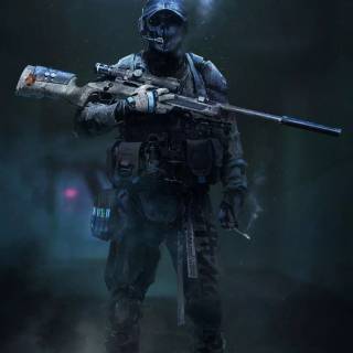 Ghost Call of Duty 4k iPhone wallpaper